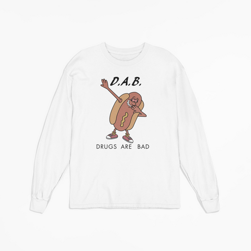 D.A.B. on white Long-sleeve Tee